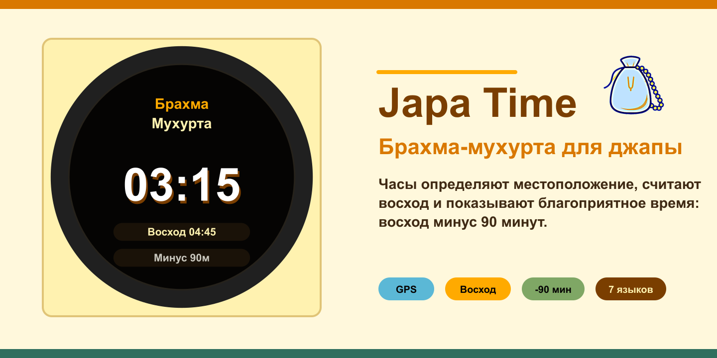 Japa Time для Garmin